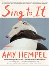 Cover image for Sing to It